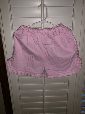Little English Light Pink Ruffle Hem Elastic Waist Skort